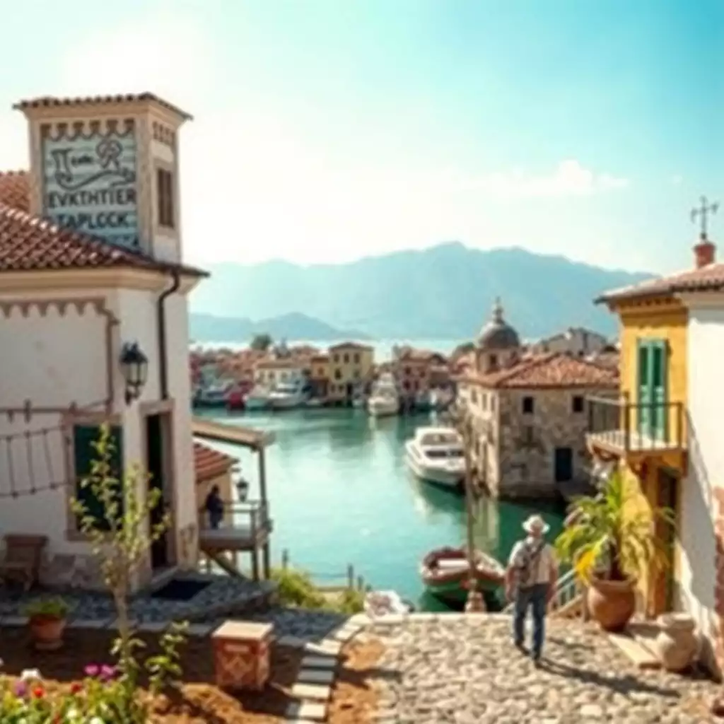 A vibrant travel scene showcasing charming local landscapes, cultural elements, and budget-friendly activities that highlight accessible alternative destinations.